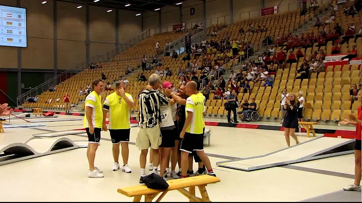 Sandra Weaver with her shot for Gold