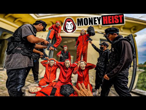 PARKOUR MONEY HEIST Escape POLICE 4.0 ( bella ciao remix )  phi vụ triệu đô #parkour