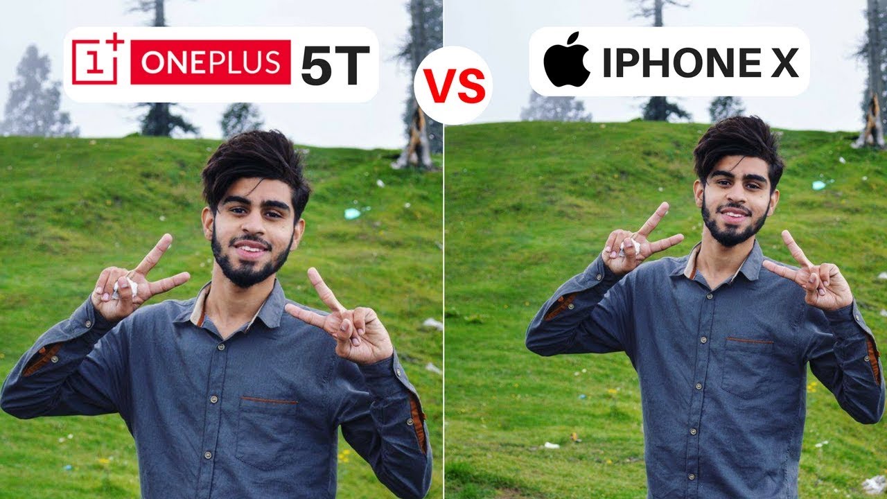 oneplus 5t vs iphone x camera test