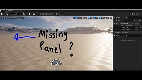 Unreal engine 5 missing panel get fixed in 11 seconds!