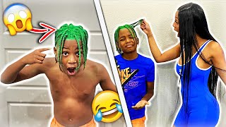 I Dyed My Son's Hair Green To See My Families Reaction!