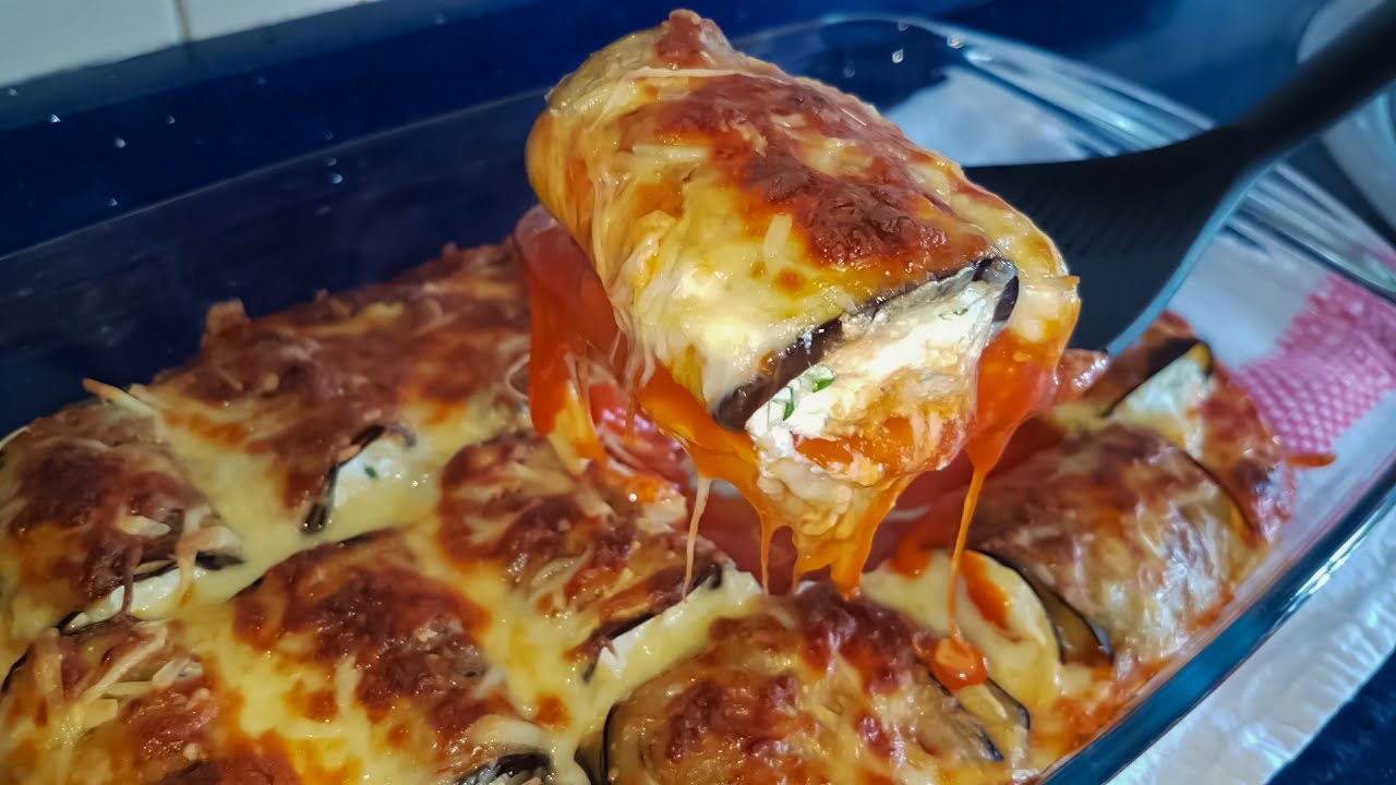 Lasaña de berenjena y ricotta