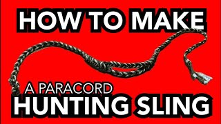 How to make a paracord Balearic style sling for hunting & survival