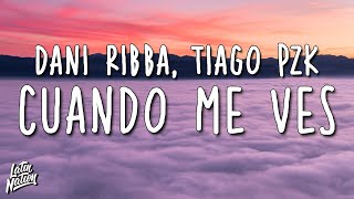 Dani Ribba, Tiago PZK - Cuando Me Ves (Lyrics/Letra)