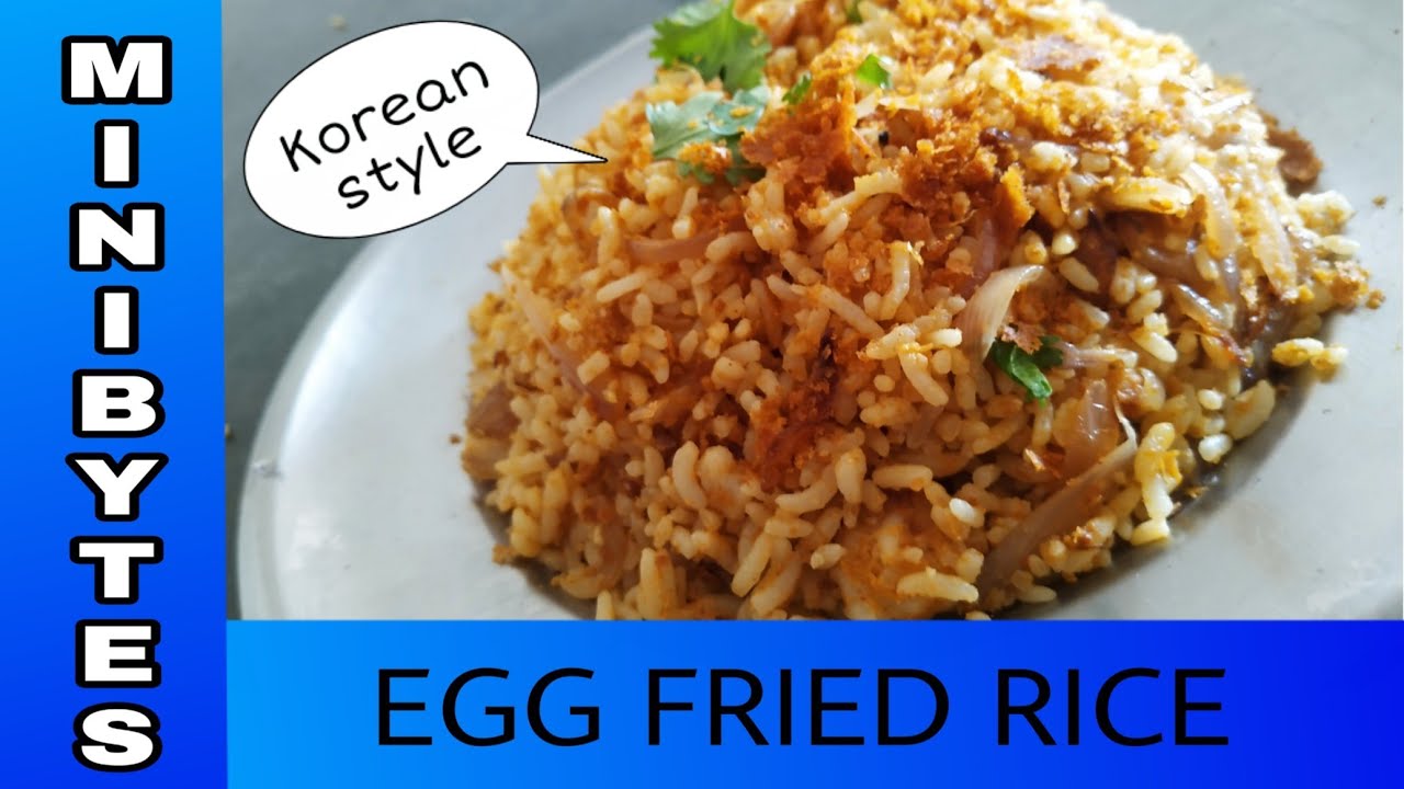 Korean Style Egg Rice in தமிழ் Egg fried Rice முட்டை சாதம்