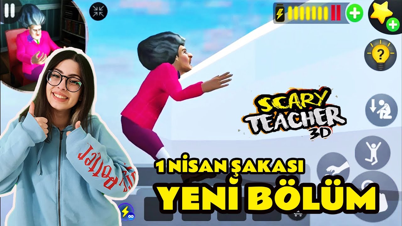 SCARY TEACHER 3D DELİ ÖĞRETMENE NİSAN 1 ŞAKASI YAPTIK FLIGHT CLUB YENİ BÖLÜM EYLÜL LAL