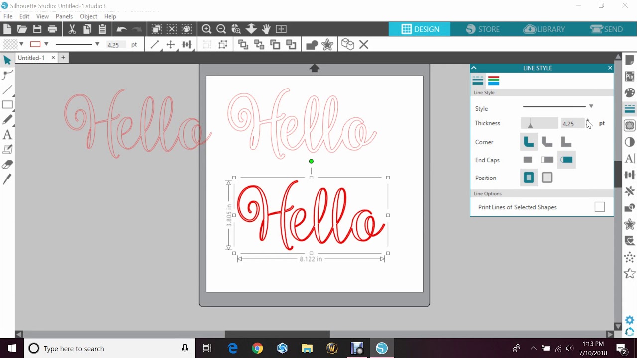 How To Thicken Fonts in Silhouette Cameo YouTube