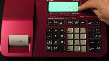 Casio se-s100 Cash register Tutorial - How to use the % button for discounts