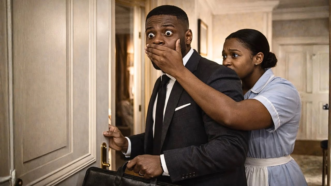 Billionaire Came Home Early to Catch His Wife Doing this… But the Maid Whispered, “Be Quiet” #story 