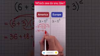 Maths in America vs Maths in Europe