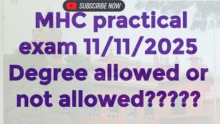 Mhc watchman ,masalchi , office assistant degree not allowed or allowed???????
