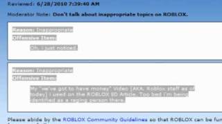 Banned on ROBLOX .. Yet again, and still as unfair as the last. @TheSharpTHOfLulz