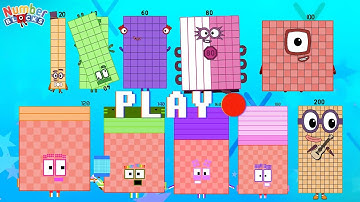 NUMBERBLOCKS TABEL VAN 20 | LEER GROTE GETALLEN TELLEN VERMENIGVULDIGEN | @ColorArt_id