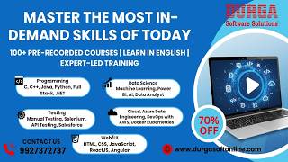 100+ IT &amp; Tech Courses — Learn Anytime, Anywhere with DURGASOFT Online !