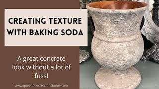 Adding painted texture with baking soda