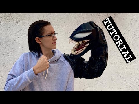 Venom cosplay | DIY symbiote puppet | Tutorial | English subtitles!!