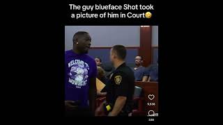 Famous Rapper Blueface Shooting Victim Took A Pic With Him In Court #viral #blueface #rap #explore