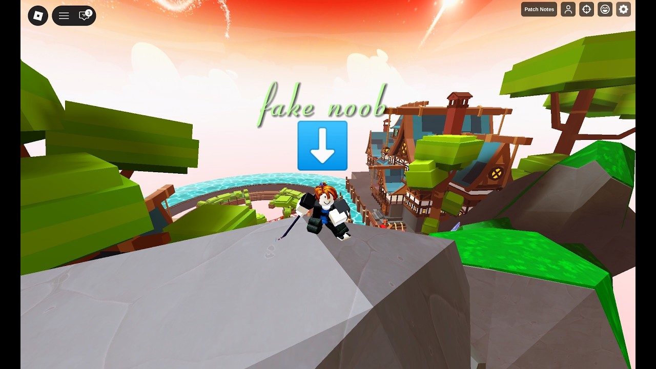 Going undercover as a FAKE NOOB in Roblox Bedwars