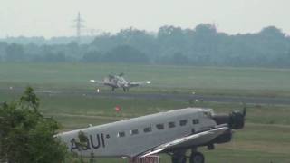 ILA 2010 P-38 Lightning B-25 Mitchell Dc-6 Me 109 Display Awesome Sound Fly over