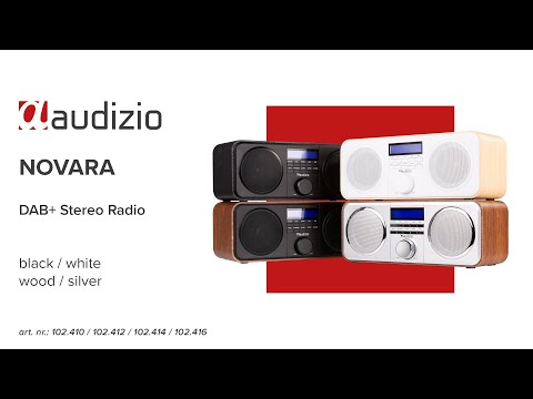 Audizio Novara DAB+ Stereo Radio Wood/Black/White/Silver - 102.410 / 102.412 / 102.414 / 102.416