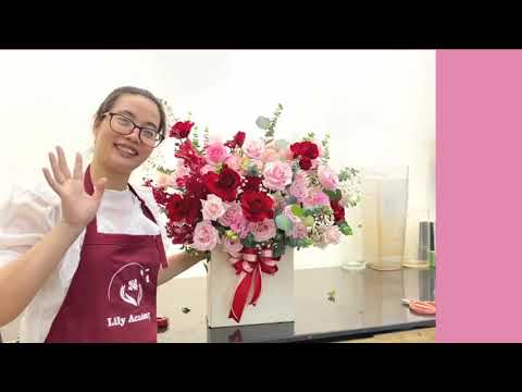 Video Dạy cắm hoa - Giỏ 3D đơn giản, ai cũng có thể làm được - youtube