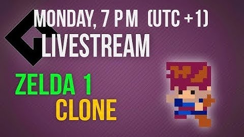 Livestream - Zelda clone on Monday, 7 pm