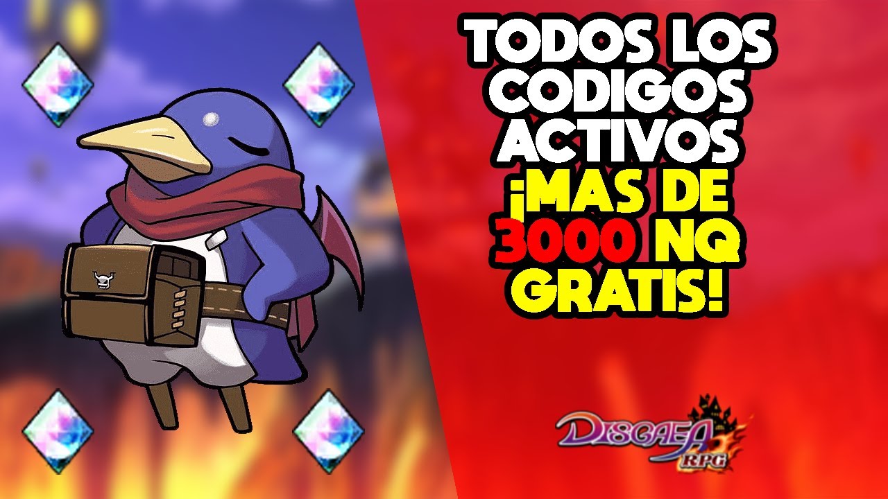 TODOS LOS CODIGOS ACTIVOS ¡MAS DE 3000 NQ GRATIS! - DISGAEA RPG