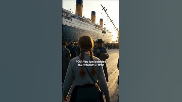 POV: You Just Boarded the Titanic 🚢✨ #titanic #old #history #experience #ai #ship #pov
