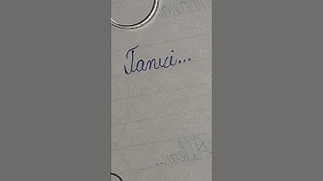 Janvi name se signature/ so beautiful signature 😍 #shorts #viralvideo #handwriting #signature