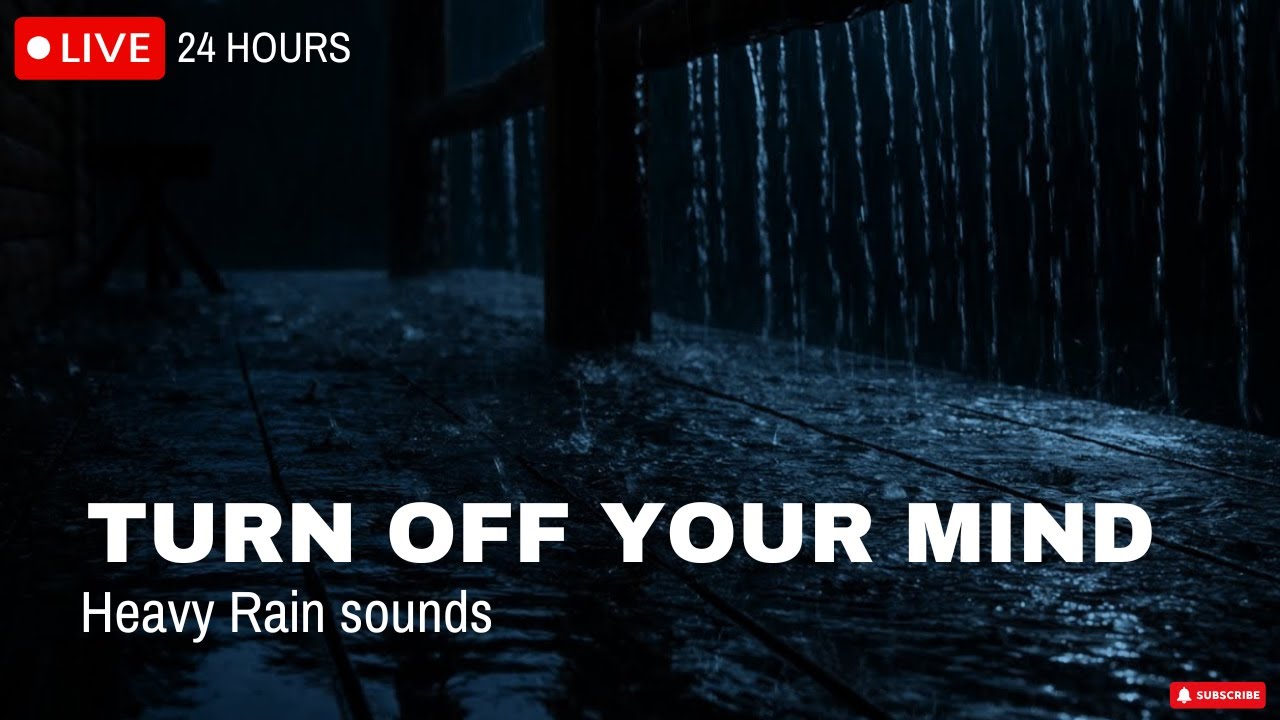 🔴 Lost in the Rain: Dark Cabin Sleep Ambience 🌧️ Eerie but Peaceful (No Thunder)