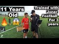 11 years old wow  full session with isaac andrews  joner football