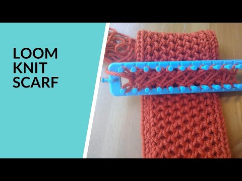 How to Loom Knit a Brioche Stitch Scarf (DIY Tutorial) 