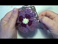 How To Crochet Violet Flower Square