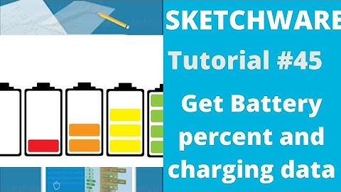 Sketchware: Get battery percentage and charging data.....tutorial #45