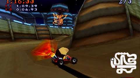 CTR Time Trial - Beating Oxide - Tiny Arena (No Cheats/ Glitches)