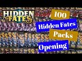 Pokemon Hidden Fates - Massive 100 Packs Opening!!!  How Many Shiny Pokemon Can We Pull???  A Lot...