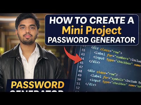Password Generator Mini Project #coding #miniproject #frontenddevelopment #passwordgenerator