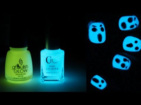 Glow in the Dark Halloween Nail Art | TotallyCoolNails