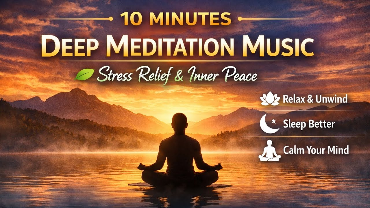 10 Minutes Deep Meditation Music 🌿 | Relaxing Music for Stress Relief ...