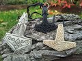 Hand-carved Mjolnir amulet. Thor’s Hammer pendant. Unique bone\antler carving. Viking jewelry.