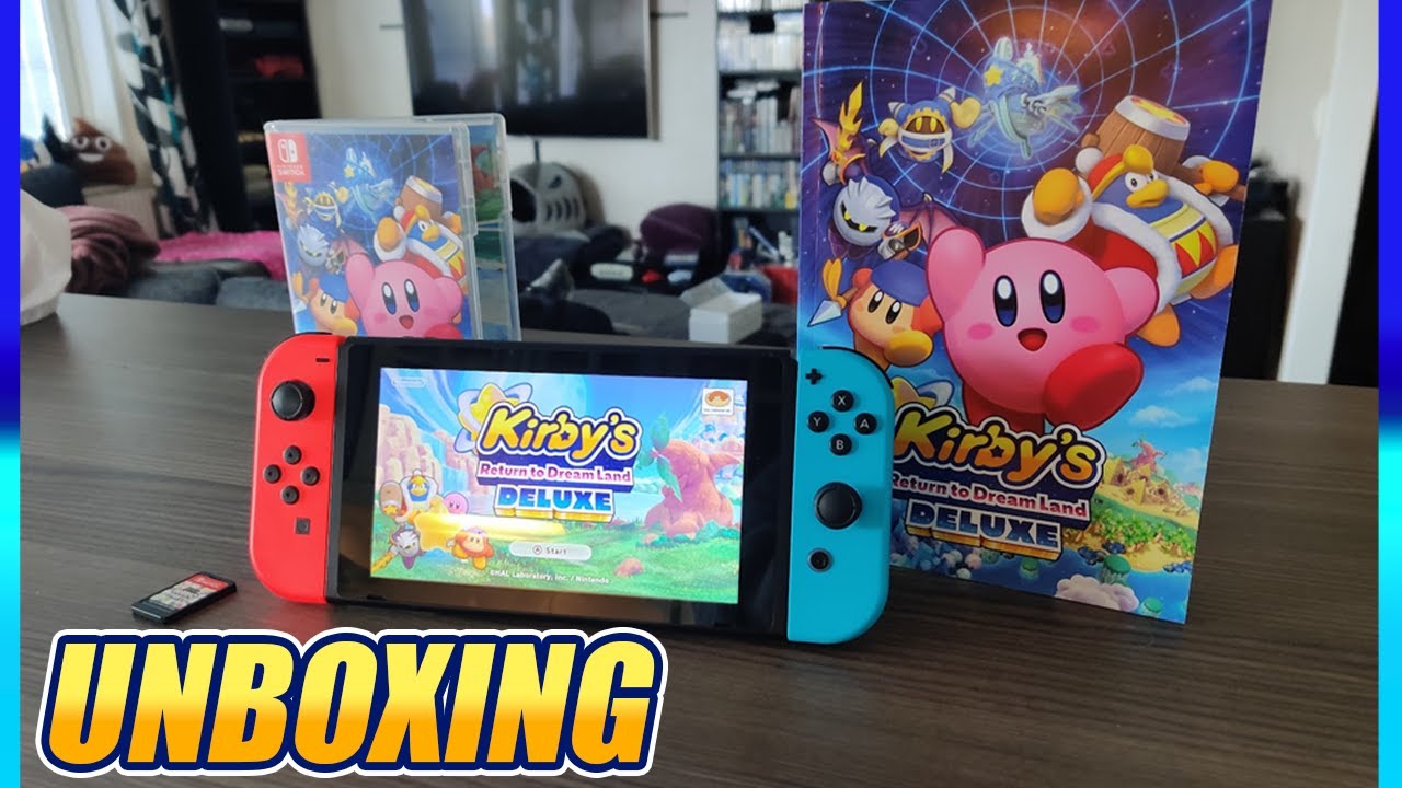 Kirby's Return to Dream Land Deluxe (Nintendo Switch) Unboxing 