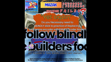 Mazak CNC Encoder Troubleshooting Signal Check Repair Align  AjmanFET Upgrade encoder Servorepair.ae