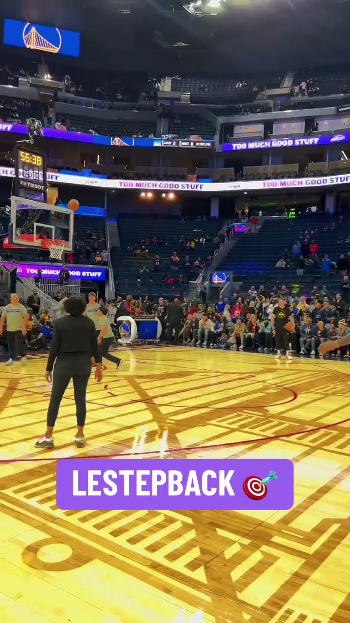 LeBron James with a classic move pre-game ?