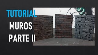 COMO HACER MUROS DE LADRILLO Y PIEDRA PARA DIORAMA PARTE II