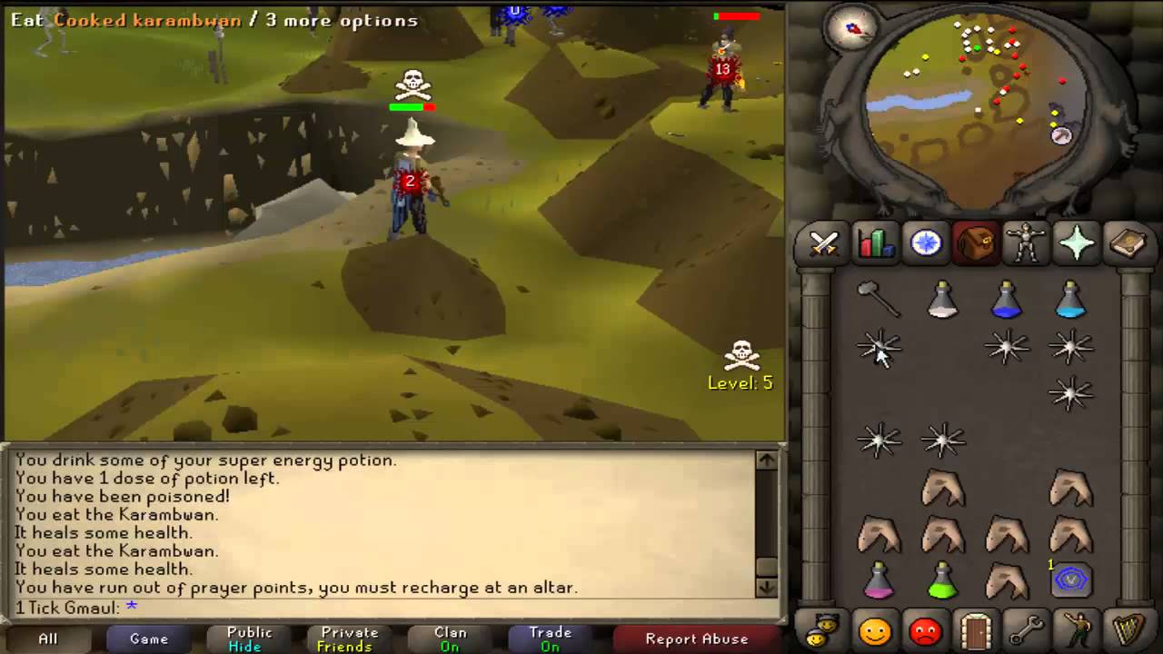 1 Tick Gmaul - Pk Vid #11! Oldschool RuneScape 2007