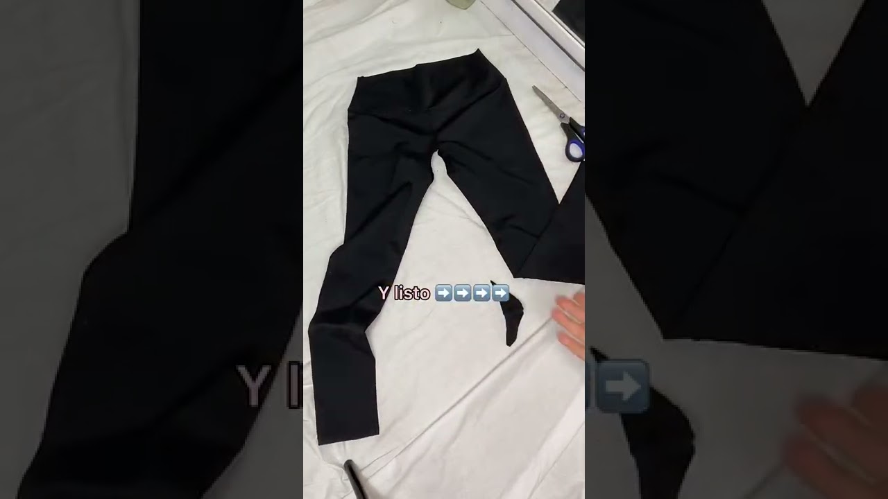 TRANSFORMA UN LEGGINS VIEJO EN UN CROP TOP - YouTube