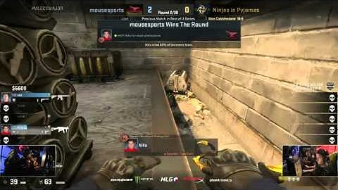 NiKo Triple UMP Kill saves mouz  - mousesports vs NiP MLG CS:GO Major Championship: Columbus