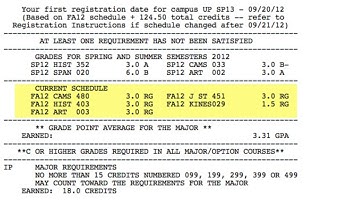 Understanding Your Degree Audit