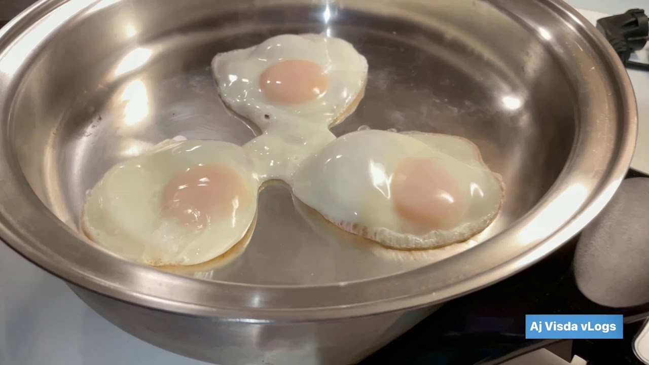 Fried Egg Sunny side up — electric skillet saladmaster YouTube