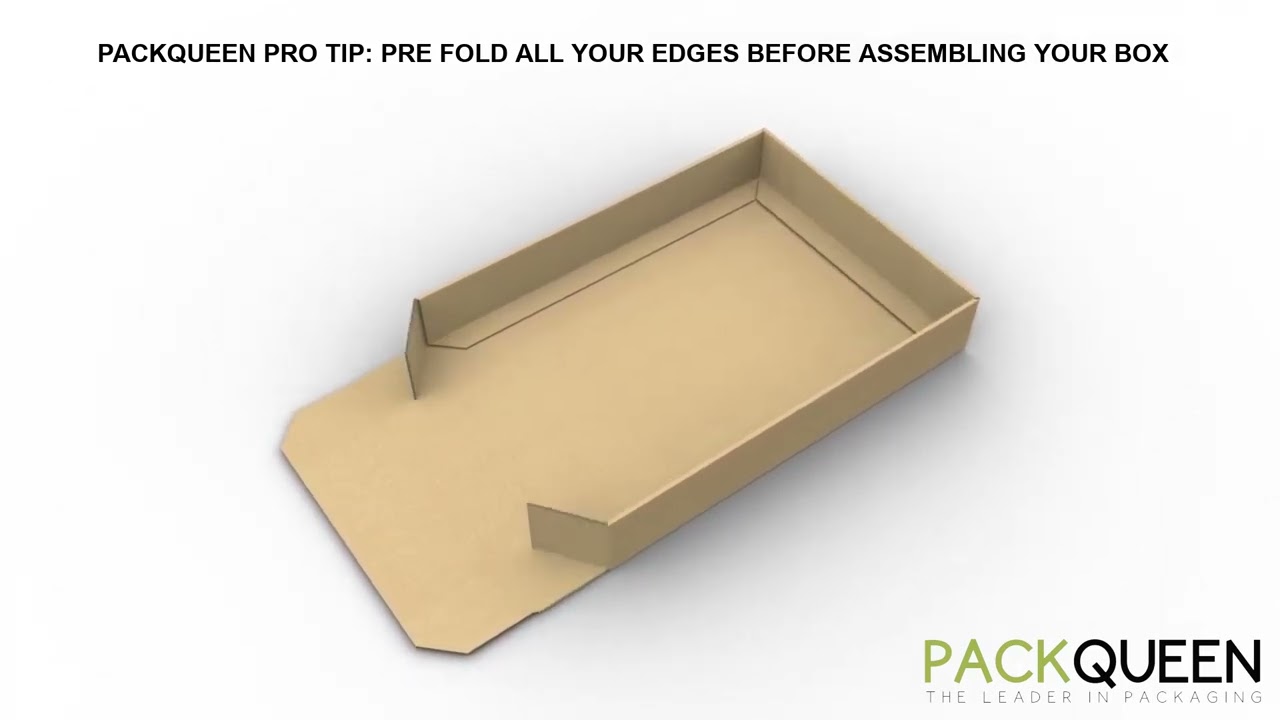 Folding Series: How to fold our Two Piece Gift Boxes - YouTube